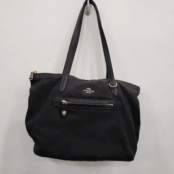 COACH 35500 Nylon Zip Tote Bag - Picture 2 of 9
